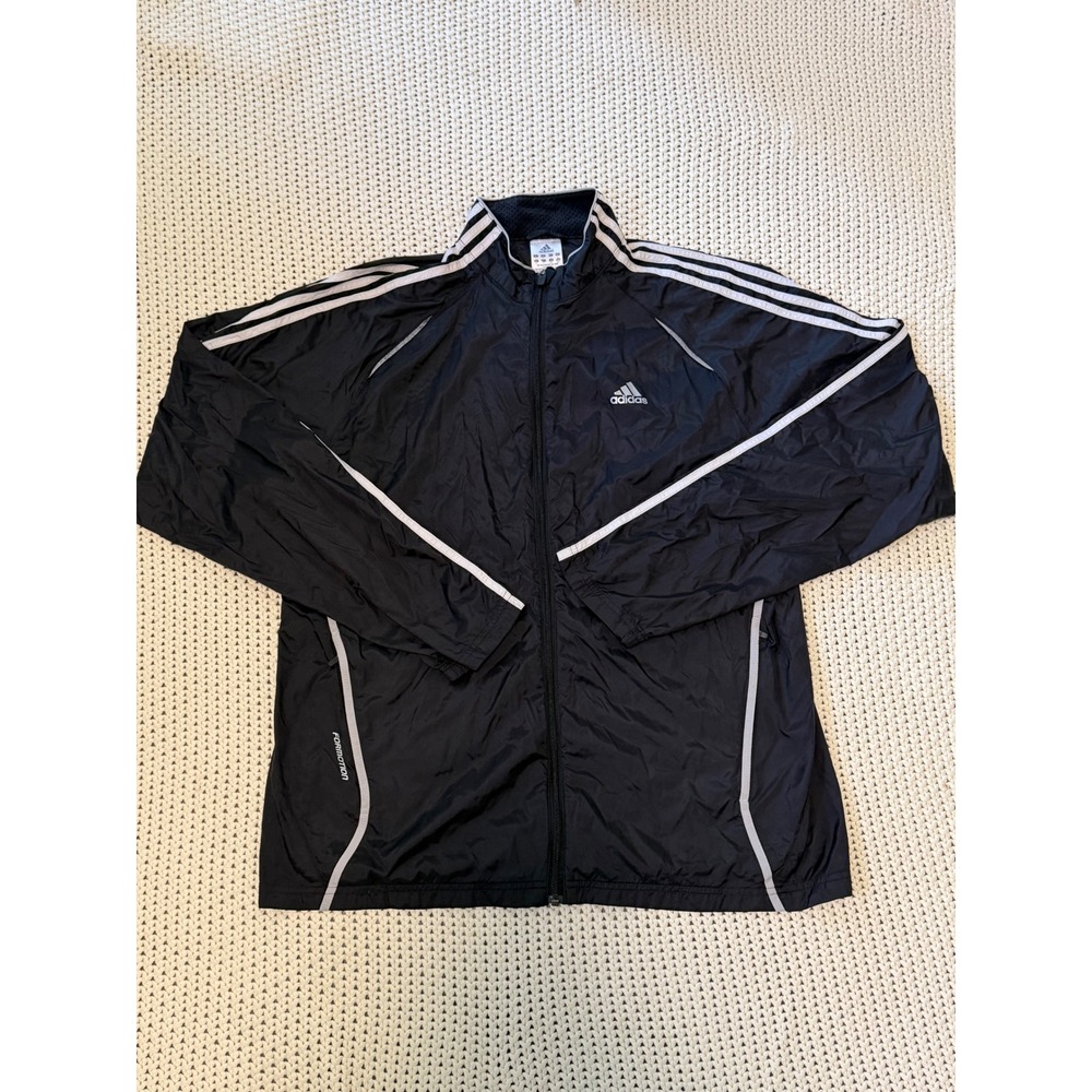 Adidas 2011 Formotion Mens Windbreaker Track Jacket Black Size Large Blokecore